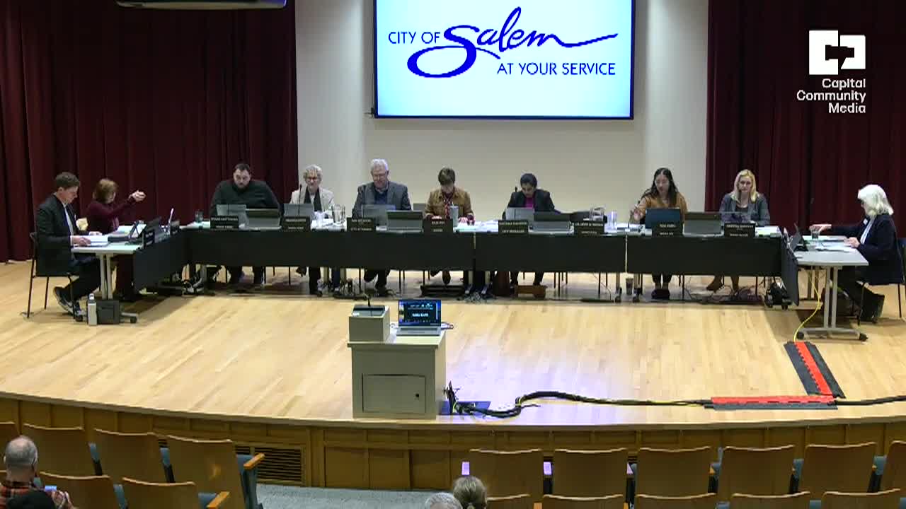 Salem City Council Meeting