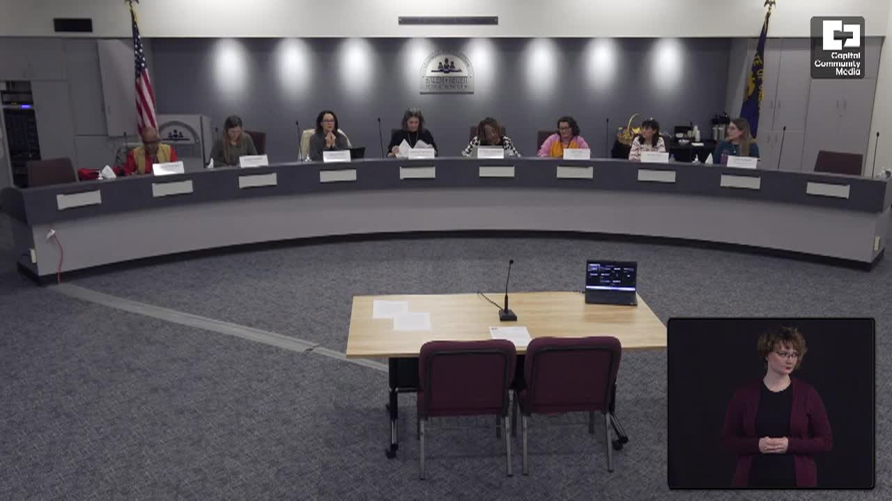 Salem-Keizer School Board Meeting