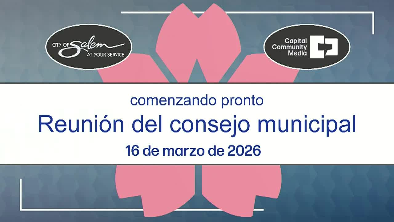 Salem City Council Work Session