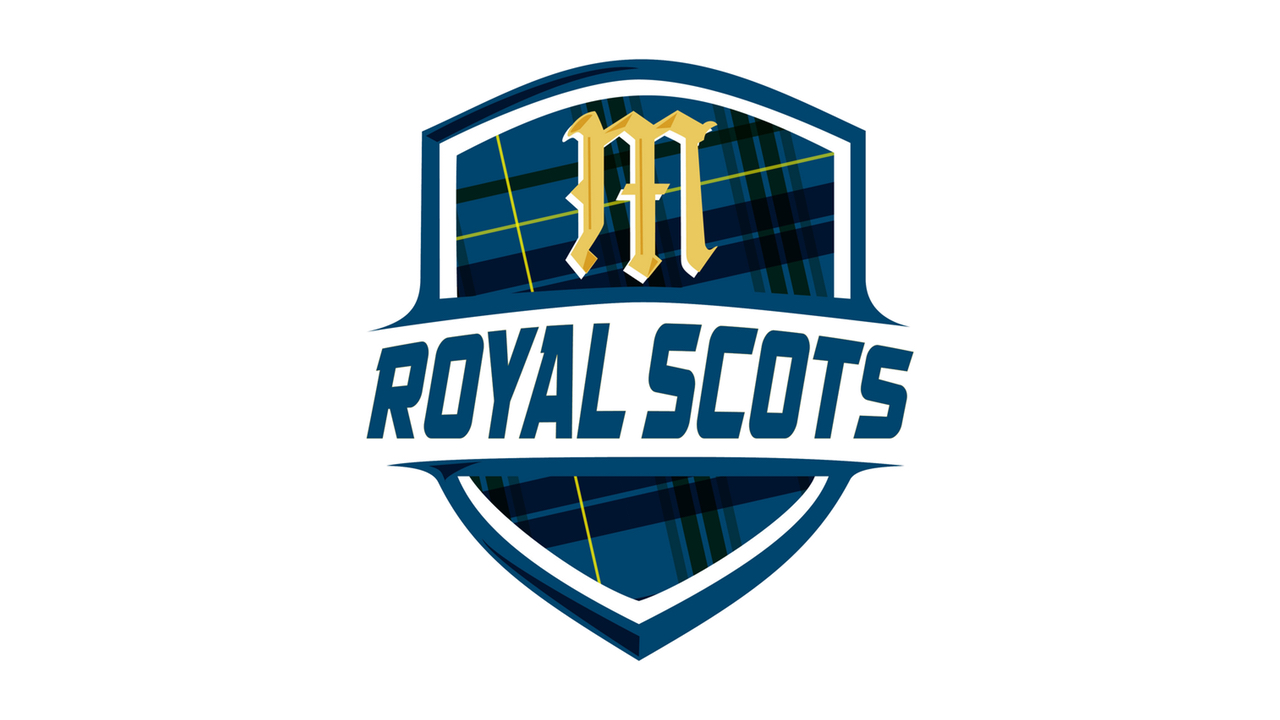 white background with a celtic shield logo in the center for McKay High School