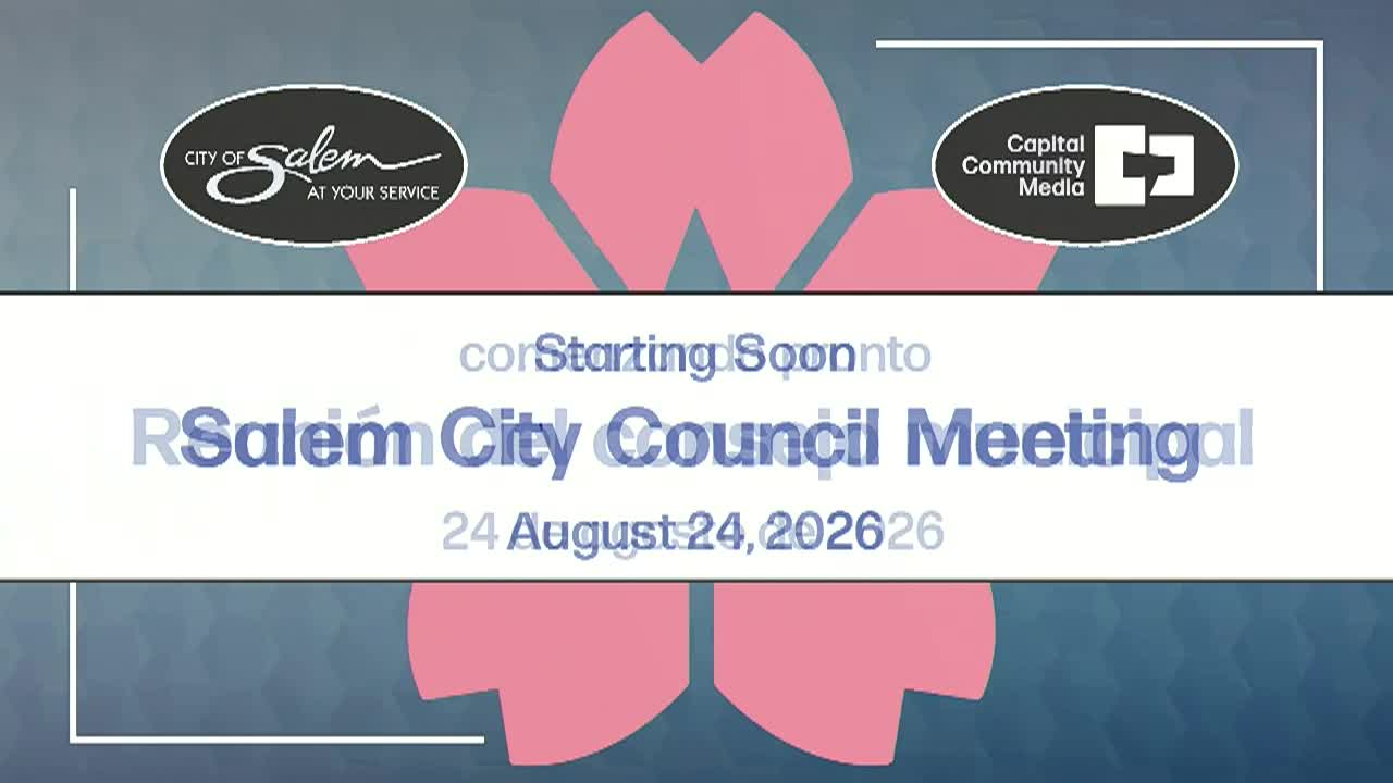 Thumbnail image for Salem City Council Meeting