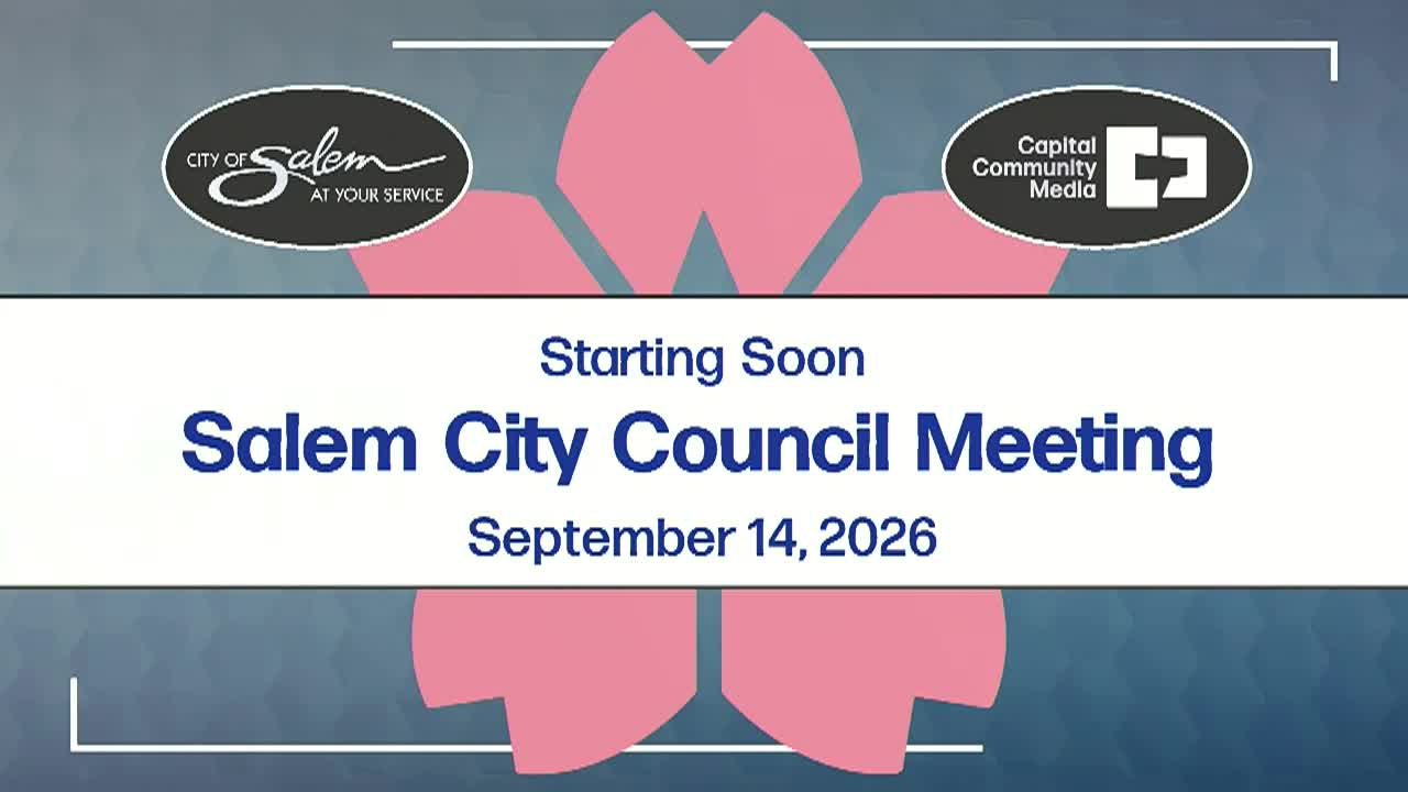 Thumbnail image for Salem City Council Meeting