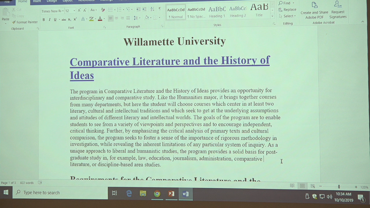 Institute for Continued Learning - Comparative Literature and the History of Ideas