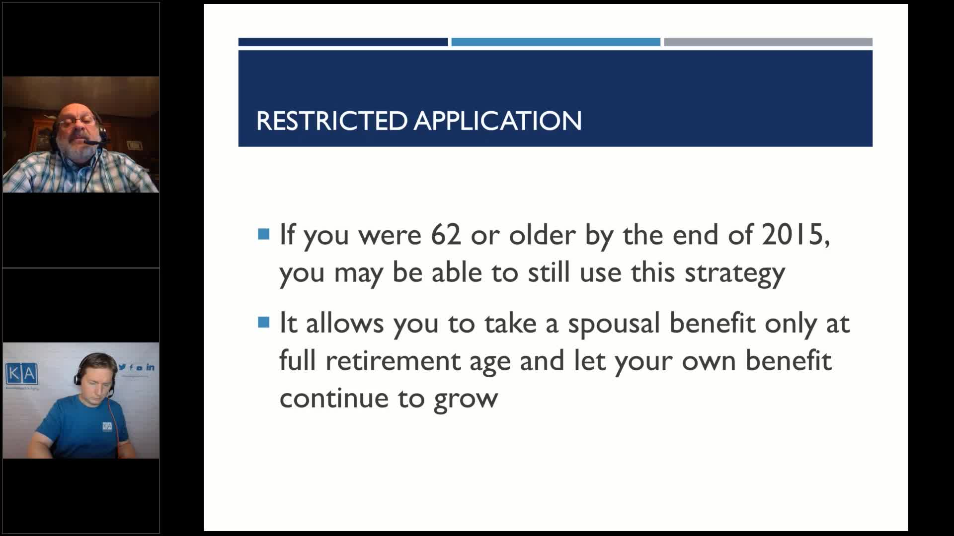 Knowledgeable Aging - Social Security What You Need to Know Now