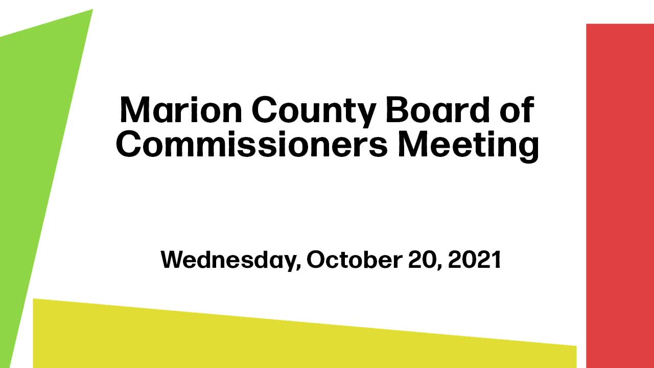 Thumbnail image for Marion County Commission Meeting