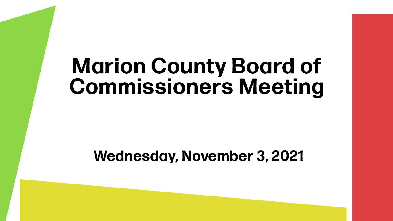Thumbnail image for Marion County Commission Meeting