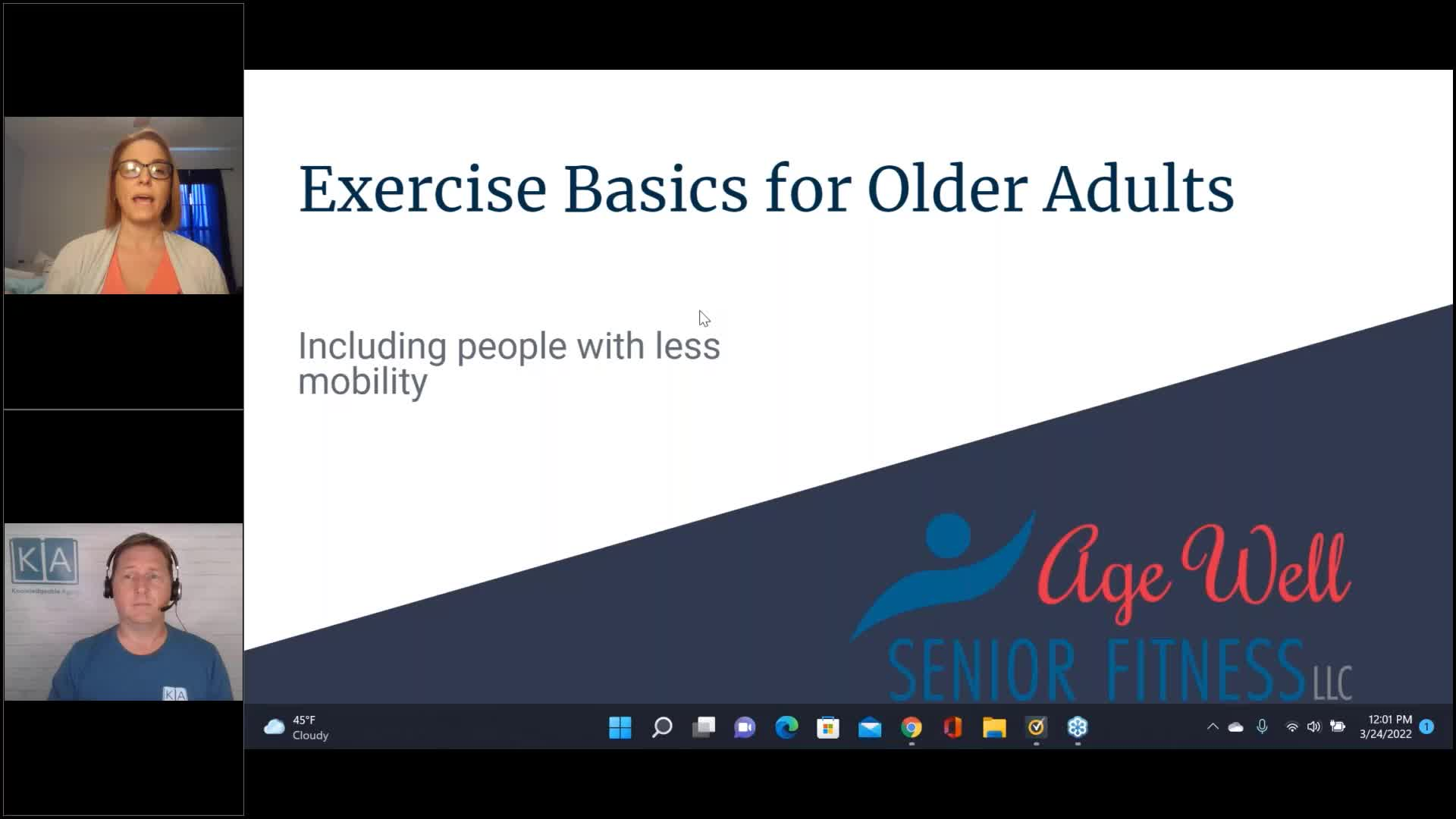 Thumbnail image for Knowledgeable Aging - Exercise Basics for Older Adults