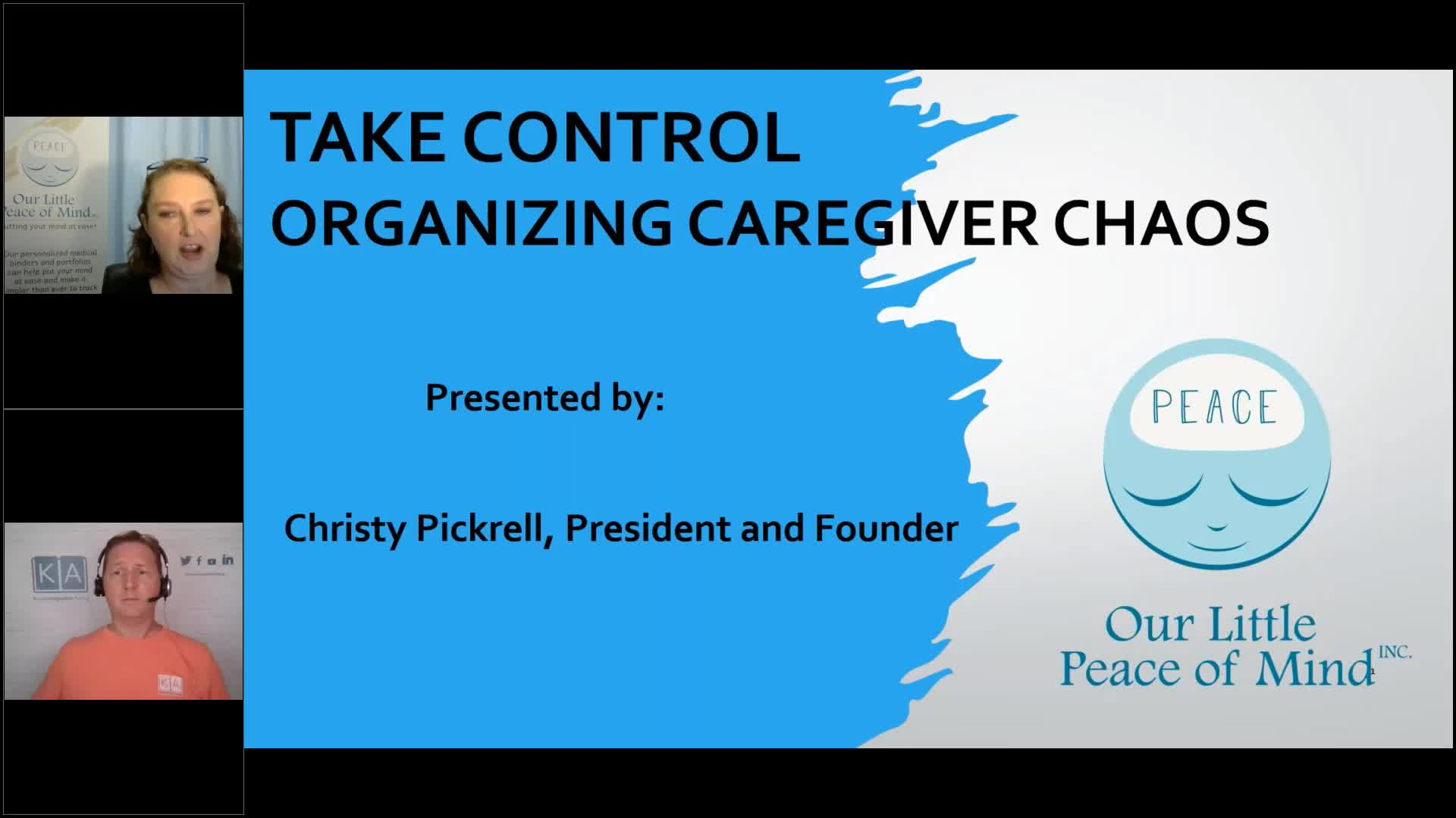 Knowledgeable Aging - Take Control Organizing Caregiver Chaos Part 2