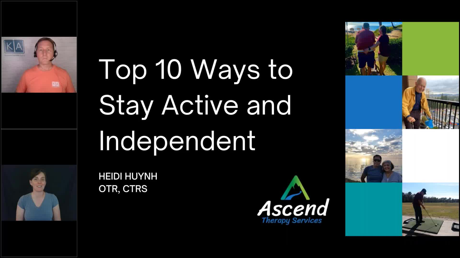 Knowledgeable Aging - Top 10 Ways Stay Active and Independent