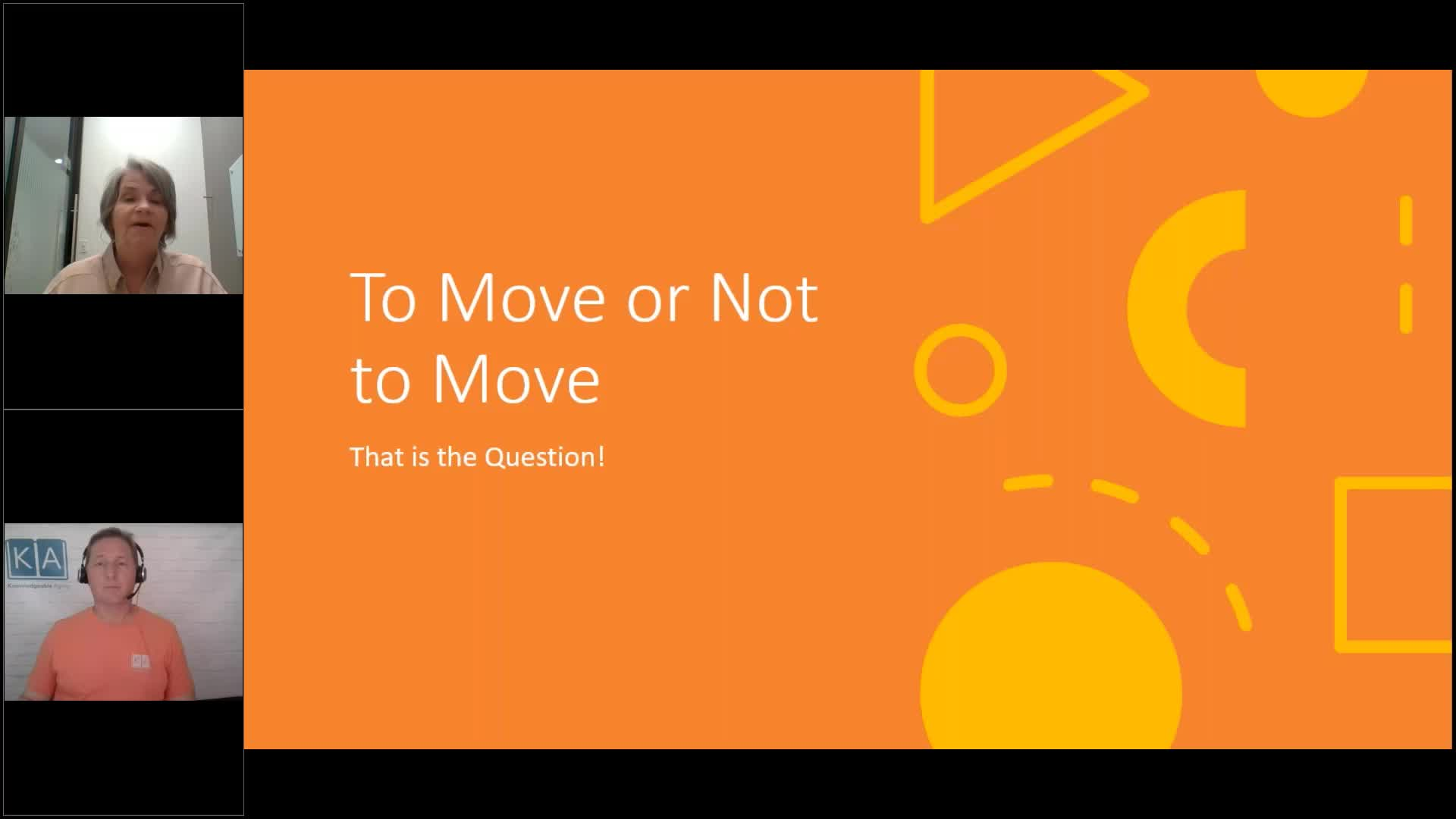 Knowledgeable Aging - To Move or Not To Move