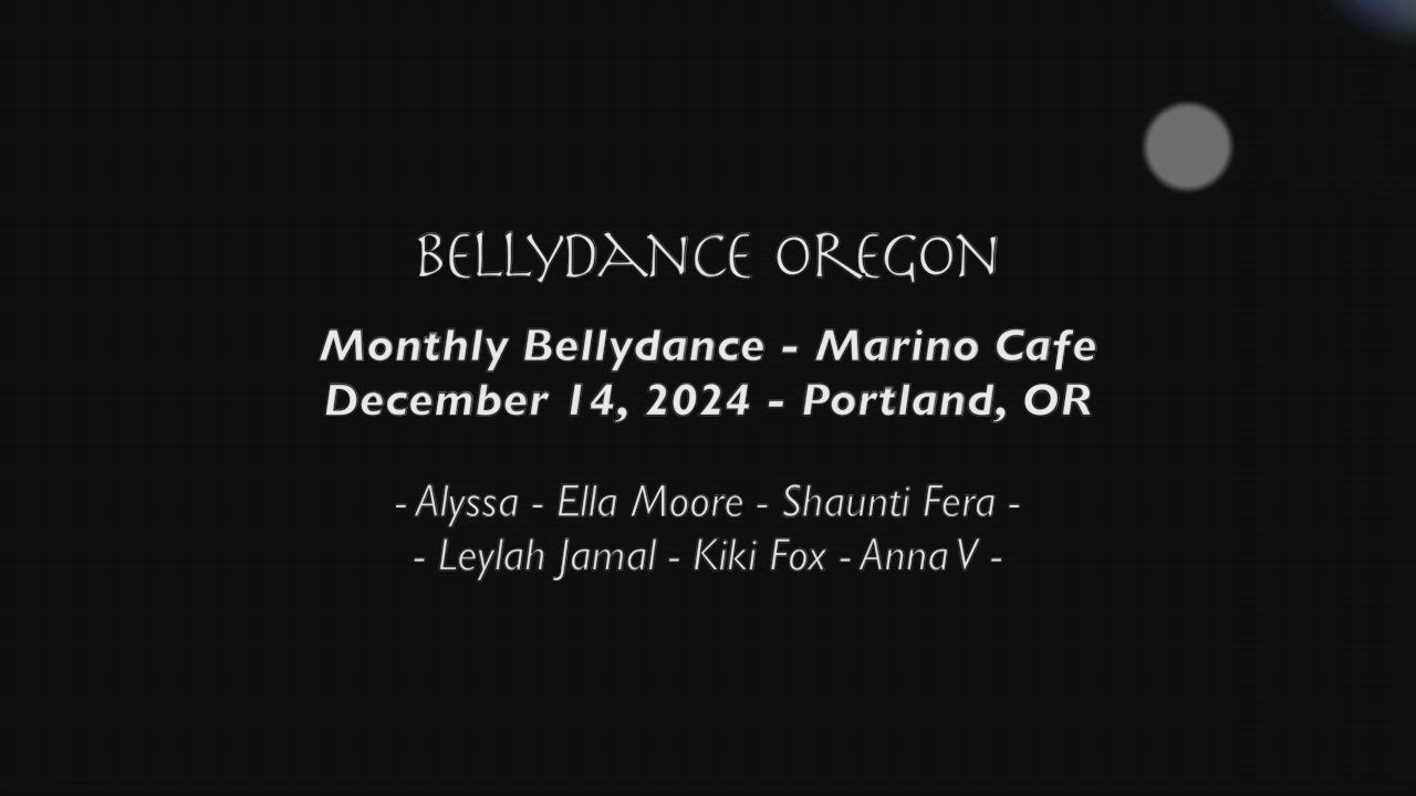 Thumbnail image for Bellydance Oregon - Marino Cafe - Dec 2024