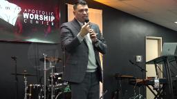 Preacher on stage