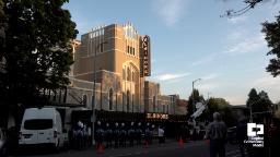 Photograph of the Elsinore Theatre in the evening