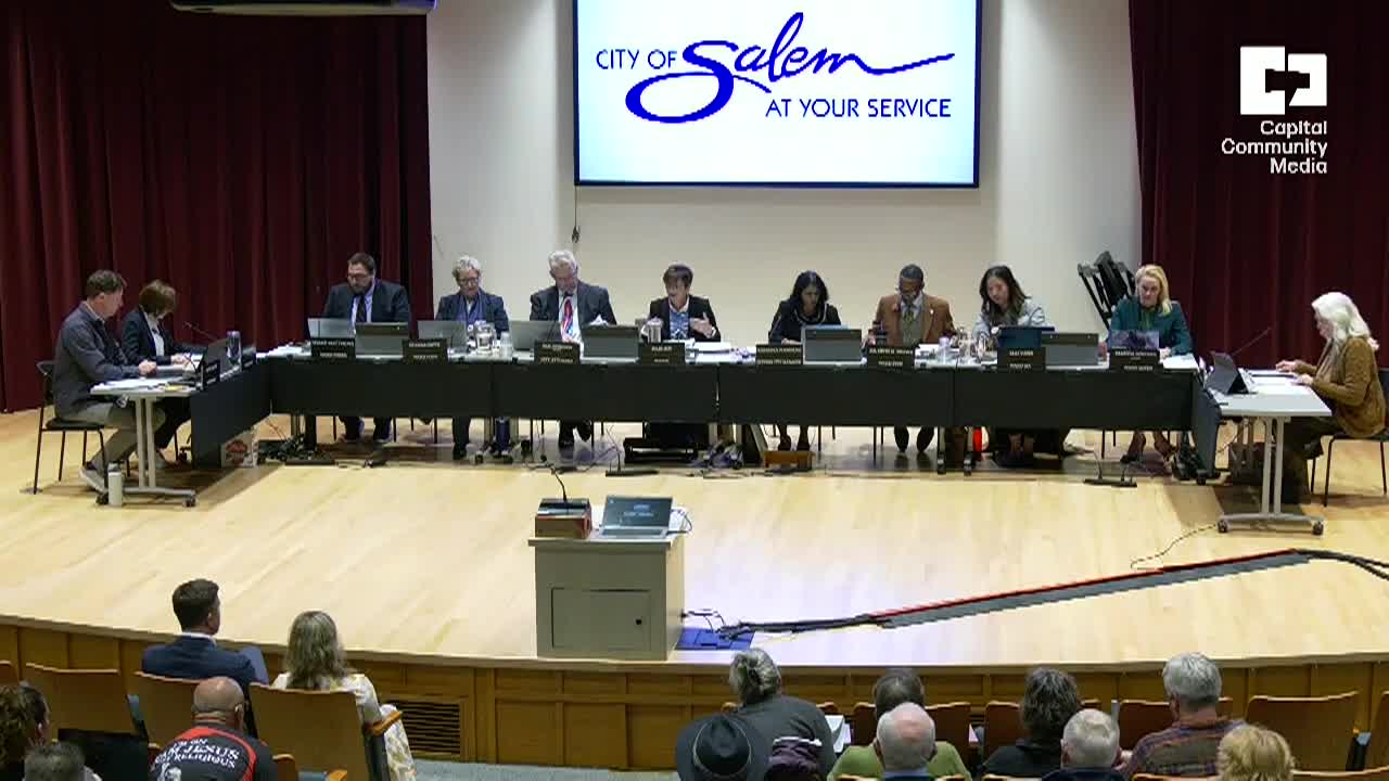 Salem City Council Meeting