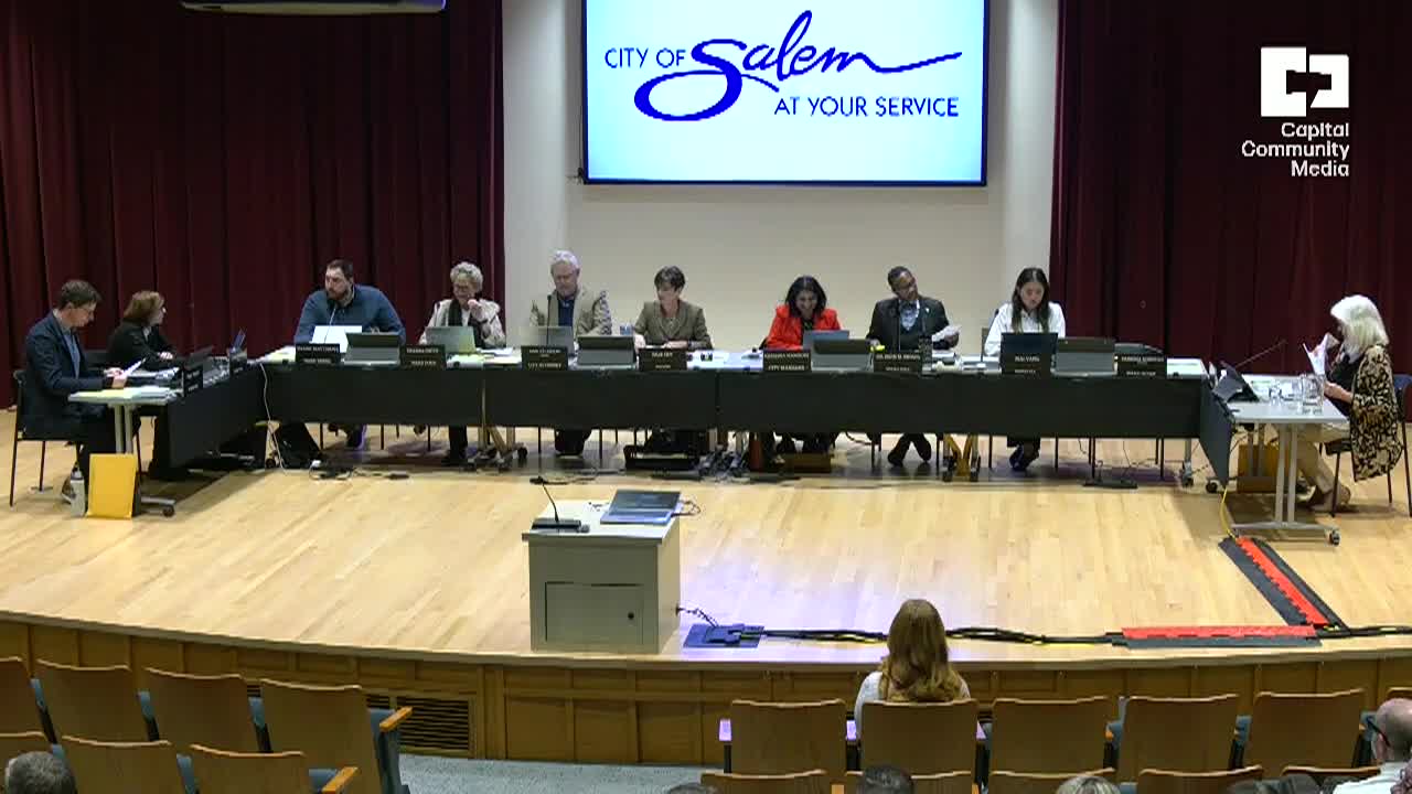 Salem City Council Meeting